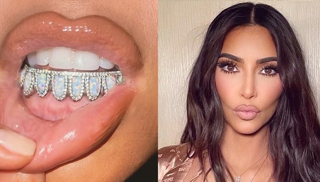 kim kardashian diamond grill