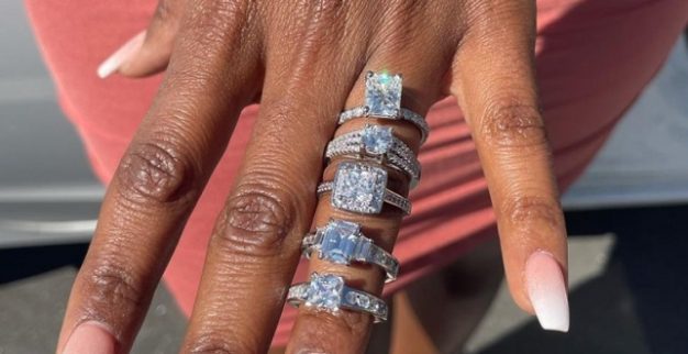 five diamond engagement rings