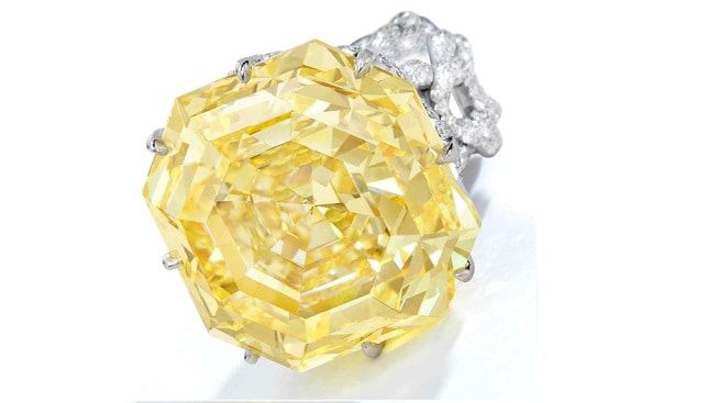 Spiro yellow diamond 73 carat