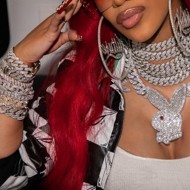 Cardi B Wears Pink, Heart-Shaped Hair on Instagram