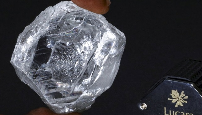 Lucara 393 carat white diamond
