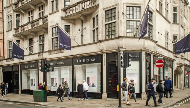 De Beers Jewelers London Old Bond Street Store