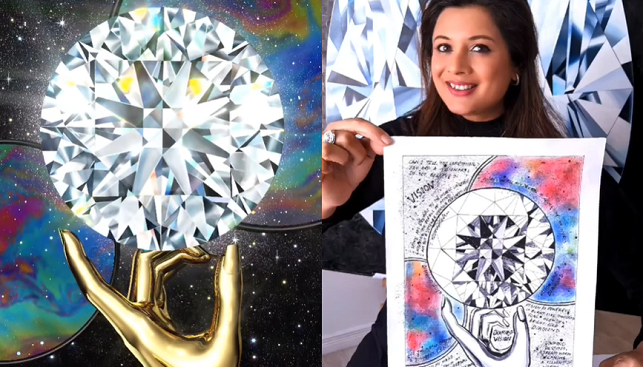 diamond artwork Reena Ahluwalia