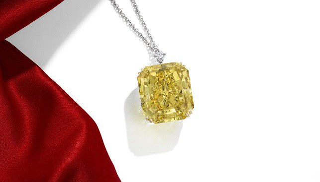 yellow diamond pendant necklace