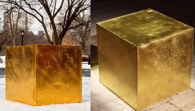 gold cube central park
