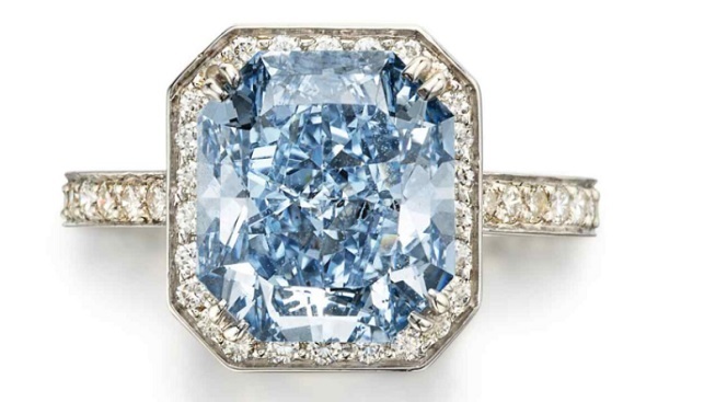 sothebys blue diamond ring