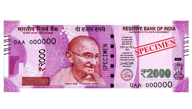 india 2000 rupee note