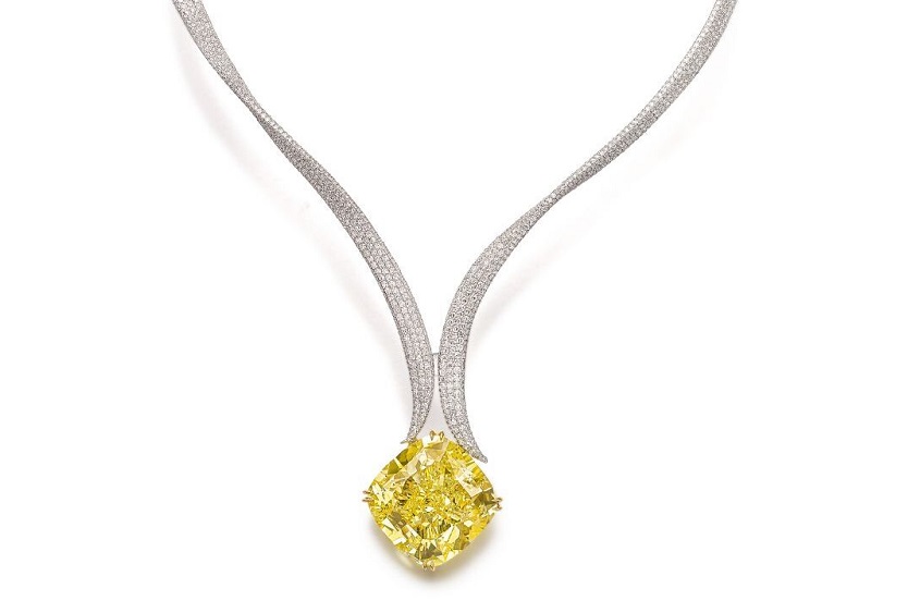 Sunrise yellow diamond necklace by Graff - High -Jewellery